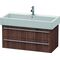 Duravit Waschtischunterbau X-LARGE 443x950x448mm nussbaum dunkel
