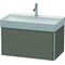 Duravit Waschtischunterbau XSQUARE 397x784x460mm flannel grey seidenmatt