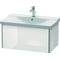 Duravit Waschtischunterbau XSQUARE 405x810x473mm weiß hochglanz