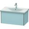 Duravit Waschtischunterbau XSQUARE 405x810x473mm lichtblau seidenmatt