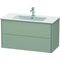 Duravit Waschtischunterbau XSQUARE 560x1010x478mm taupe seidenmatt