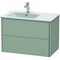 Duravit Waschtischunterbau XSQUARE 560x810x478mm Be links taupe seidenmatt