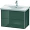 Duravit Waschtischunterbau XSQUARE 565x810x473mm dolomiti grey hochglanz