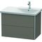 Duravit Waschtischunterbau XSQUARE Be re 565x810x473mm fla grey seidenmatt