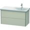 Duravit Waschtischunterbau XSQUARE Becken rechts 565x1010x473mm taupe matt