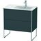 Duravit Waschtischunterbau XSQUARE 832x810x478mm Becken rechts graphit matt