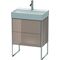 Duravit WT-Unterbau XSQUARE COMPACT 731x584x390mm cappuccino hochglanz