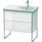 Duravit Waschtischunterbau XSQUARE Be rechts 805x810x473mm weiß hochglanz