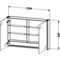 Duravit Spiegelschrank XSQUARE m Be 800x1200x156mm aubergine seidenmatt