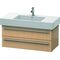 Duravit Waschtischunterbau X-LARGE 468x1000x448mm eiche gebürstet
