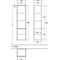 V&B Hochschrank VENTICELLO 404x1546x372mm Griff white Glossy Grey