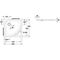 V&B Eck-Duschwanne O.NOVO mit Antirutsch 800x800x60mm we