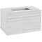 V&B Waschtischunterschrank VENTICELLO 757x436x502mm Griff white White Wood