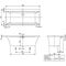 V&B Whirlpoolsystem SQUARO EDGE 12 m BW R-eck 1600x750 Tech. Pos 1 we