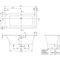 V&B Whirlpoolsystem ARCHITECTURA m BW R-eck 170x80 Tech. Pos 1 we