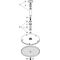 HG Kopfbrause RAINDANCE S 240 1jet P DN 15 mit Deckenanschluss 100mm chrom