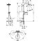 Showerpipe CROMA SELECT S 280 1jet mit Brausethermostat mattweiß