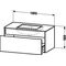 Duravit Waschtischunterbau DURASTYLE 550x1000x500mm graphit matt/basalt matt