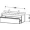 Duravit Waschtischunterbau KETHO 465x1200x410mm pine terra