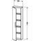 Duravit Hochschrank VERO 240x500x1760mm Ans li amerik. nussbaum