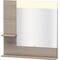 Duravit Spiegel VERO 142x800x800mm, Beleuchtung pine silver