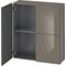 Duravit Halbhochschrank L-CUBE 700x243x800mm flannel grey hochglanz