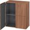 Duravit Halbhochschrank L-CUBE 700x363x800mm nussbaum natur