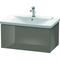 Duravit Waschtischunterbau L-CUBE 820x481x405mm flannel grey hochglanz