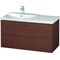 Duravit Waschtischunterbau L-CUBE 1020x481x555mm amerikanisch nussbaum
