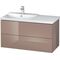 Duravit Waschtischunterbau L-CUBE 1020x481x555mm cappuccino hochglanz