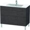 Duravit Waschtischunterbau L-CUBE 1020x481x704mm eiche dunkel gebürstet