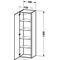 Duravit Hochschrank DURASTYLE 360x400x1400mm A re eur. Eiche/basalt ma