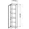 Duravit Hochschrank INDIVIDUAL L-CUBE 250/500x200/363x1321/2000mm Ans li bas m