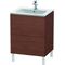 Duravit Waschtischunterbau L-CUBE 620x481x704mm amerikanisch nussbaum