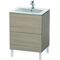 Duravit Waschtischunterbau L-CUBE 620x481x704mm pine silver