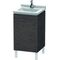 Duravit Waschtischunterbau L-CUBE 447x460x712mm Ans re Ei dunkel gebürstet