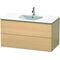 Duravit Waschtischunterbau L-CUBE 534x1020x550mm mediterrane eiche