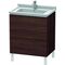Duravit Waschtischunterbau L-CUBE 469x670x712mm kastanie dunkel