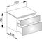 Keuco Sideboard EDITION 400 Hö 180/270mm 700x472x535mm we/ant sat