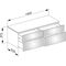 Keuco Sideboard EDITION 400 Hö 180/270mm 1400x472x535mm trü sat