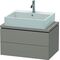 Duravit Konsolenunterschrank L-CUBE 400x720x477mm basalt matt