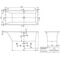 V&B Whirlpoolsystem SQUARO Slim Line Combipool Entry Tech. Pos 2 we