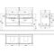 V&B Waschtischunterschrank SUBWAY 2.0 1287x590x449mm Black Matt Lacquer