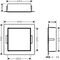 HG Wandnische XtraStoris Rock m befliesb. Tür 300x300x100mm ES optic