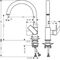 HG Einhebel-Spültischmischer Shape 210 V M35, 1jet chrom