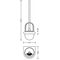 Hewi WC-Bürstengarnitur SERIE 477 OT transparent Bürstentopf umbra