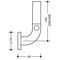 Hewi Reservepapierhalter SERIE 801 n oben gebogen 3 Rollen 358mm lichtgrau