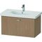 Duravit Waschtischunterbau XBASE 1 Auszug 448x800x458mm europäische eiche