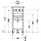 Duravit Waschtisch-Element DURASYSTEM 500x1148mm, für Wandarmatur, Trockenbau