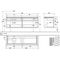 V&B Waschtischunterschrank LEGATO 1600x550x500mm Glossy White